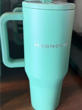 Magnolia Mint Green Travel Tumbler